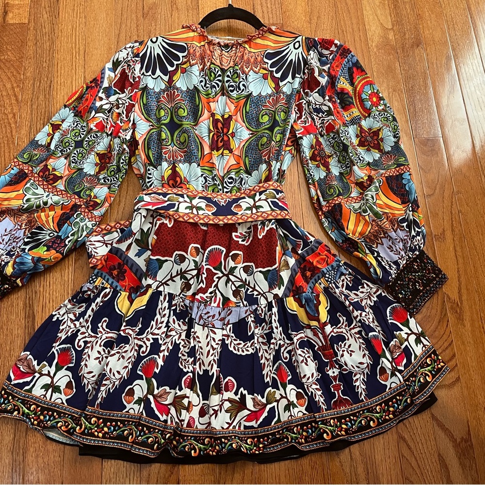 Alice + Olivia Sadie Mini Shirt Dress - Picture 2 of 7